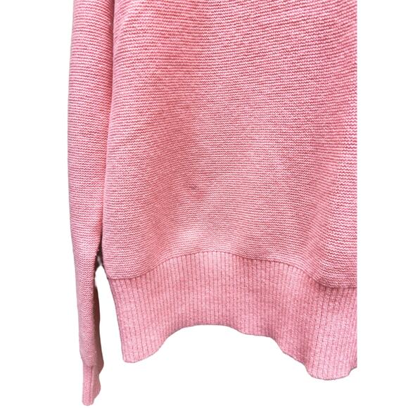 Banana Republic Italian Merino Blend Knitted Cropped Coral Sweater Size S - Picture 6 of 8
